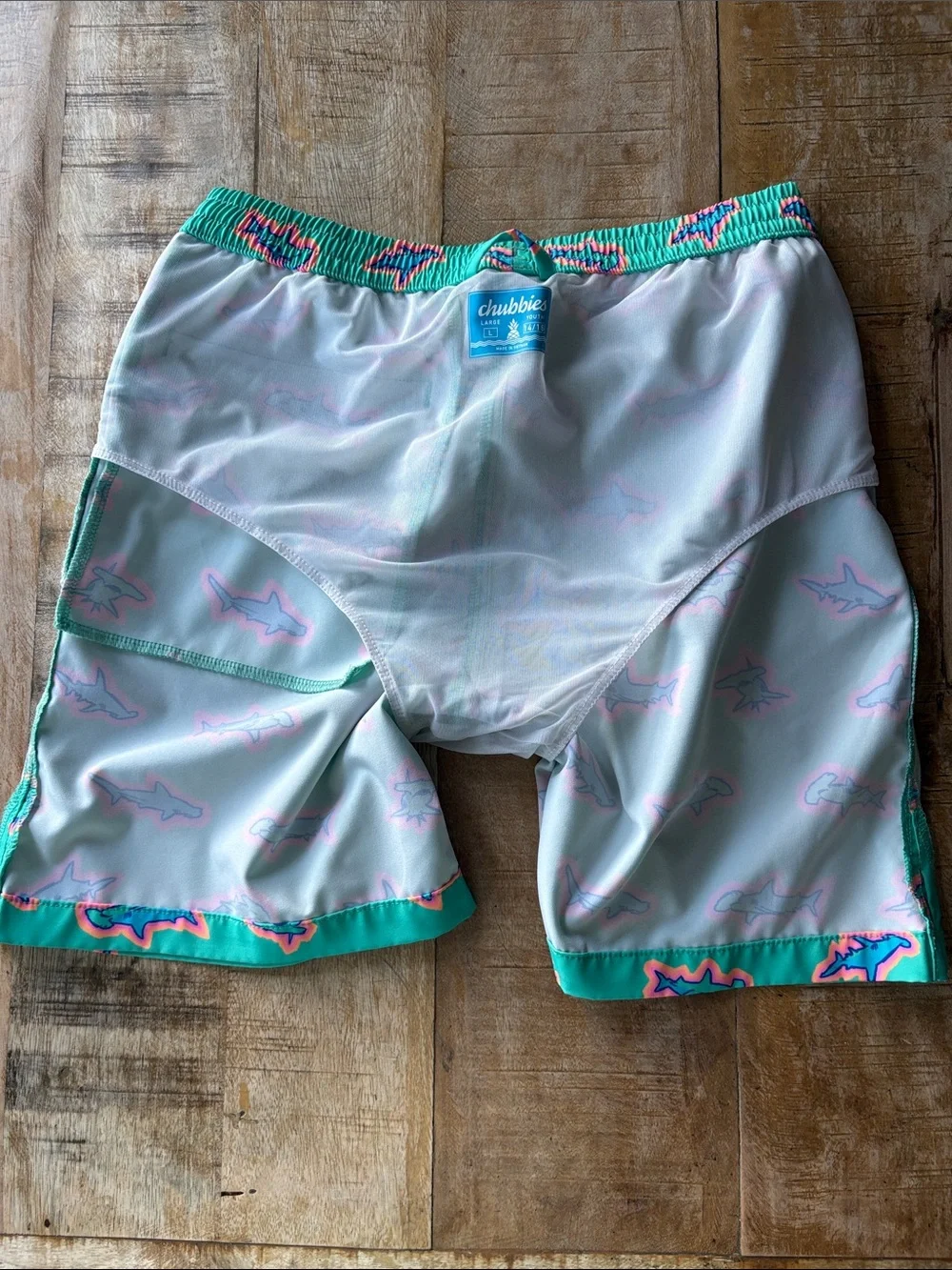 Chubbies euc teal